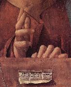 Antonello da Messina Salvator mundi, Detail Sweden oil painting artist